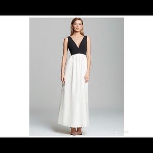 Black and cream Jill Stuart gown